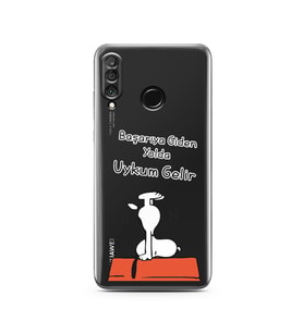 Snoopy Tasarımlı Süper Şeffaf Silikon Telefon Kılıfı Huawei P30 Lite