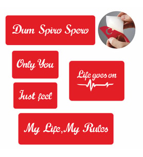 Slogan Dövmesi  Şablon Seti Tattoo SPREYSİZ