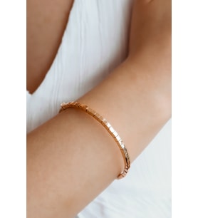 Taşsız Minimal Rose Altın Bilezik