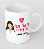 Kişiye Özel En Tatlı Hemşire Kupa Bardak