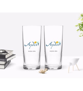 BK Gift Kişiye Özel Renkli Baskılı Aydın Tasarımlı Turistik İkili Rakı Bardağı Seti-1 (Beyaz)