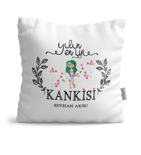 BK Gift Kişiye Özel Yılın En İyi Kankisi  Yastık