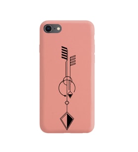 Iphone 8 Çizgi Tasarımlı Pudra Lansman Telefon Kılıfı
