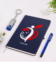 BK Gift Kişiye Özel Eczacı Temalı Lacivert Defter Kalem 32gb USB Bellek Hediye Seti-4 (Model 1)