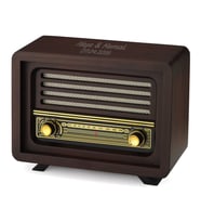 Kişiye Özel Nostaljik Ahşap Radyo Laleli