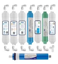Kapalı Kasa Su Arıtma Cihazı 12li Filtresi AquaFlo Membran Set
