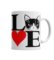 I Lowe Kedi Seni Seviyorum Kedi Kupa Bardak Porselen