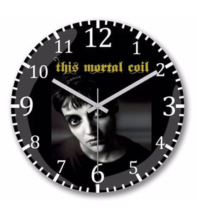 This Mortal Coil Duvar Saati Bombeli Gercek Cam