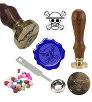 Mektup Damga Mühürü Korsan + 30 Mühür Mumu + Metal Kaşık
