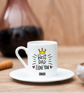 Best Dad Babaya Hediye Türk Kahvesi Fincanı