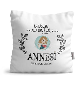 BK Gift Kişiye Özel Yılın En İyi Annesi  Yastık  1