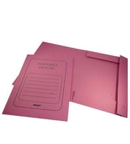 Özkan Kapaklı Dosya Karton 50 Adet Pembe (Telsiz)