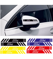 Ford Festiva ayna sticker etiket şerit - spor tuning görünüm 1pakette 4 renk