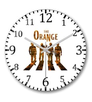 The Orange Duvar Saati Bombeli Gercek Cam