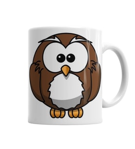 Sevimli Baykuş Owl Kupa Bardak Porselen