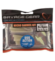 Savage Gear LRF Micro Sandeel Kit 1+1 5+5 Silikon Yem GLOW