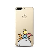 Küçük Prens Tasarım Süper Şeffaf Silikon Telefon Kılıfı Huawei Honor 7C- y7 2018