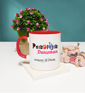 Psikolojik Danışman Kupa Bardak Kırmızı
