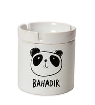 İsme Özel Seramik Küllük - Panda