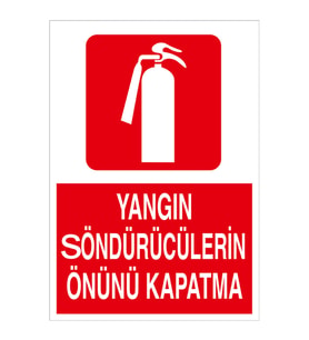 MIGNATIS - Yangın Söndürücülerin Önünü Kapatma Levhası - Sac Malzeme 50x70cm