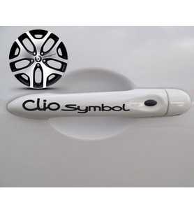 Clio Symbol Kapı Kolu Sport Sticker Yapıştırma 8 Adet