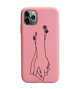 Iphone 11 Pro Çizgi Tasarımlı Pudra Lansman Telefon Kılıfı