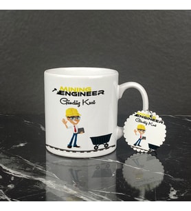 Minning Engineer Kupa Bardak ve Anahtarlık Set
