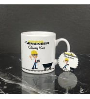 Minning Engineer Kupa Bardak ve Anahtarlık Set