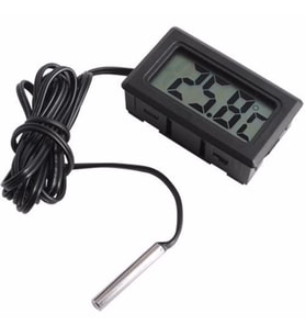 Dijital Ekran Sıcaklık Ölçer Kuluçka Termometre Metal Problu Arduino
