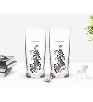 BK Gift Kişiye Özel Renkli Baskılı İsimli Tasarımlı İkili Rakı Bardağı Seti-120 (Beyaz)