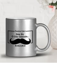BK Gift Kişiye Özel Babalar Günü Temalı Gümüş Yaldızlı Kupa Bardak 31435