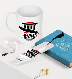 BK Gift Kişiye Özel Avukat Temalı Kupa ve Kitap Ayracı Seti - 3 (Model 1)