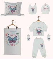 Pia Baby Gl 1910-06 İsme Özel Yastık Battaniye Zıbın Set