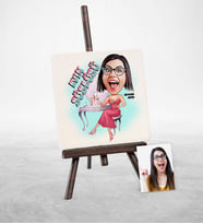 BK Gift Kişiye Özel Evin Süslüsü Karikatür Şovaleli Doğal Taş  1