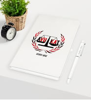 BK Gift Kişiye Özel Avukat Temalı Beyaz Defter Kalem Seti - 2
