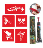 Silah Çeşitleri  Kına ve Şablon Seti Tattoo Dövme