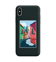 Siyah Lansman Telefon Kılıfı Iphone X