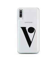 Samsung A70 Harf Tasarımlı Telefon Kılıfı V-Harfi 