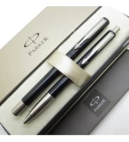 Parker Vector Siyah Roller Kalem + Tükenmez Kalem  İsme Özel Kalem  Hediyelik Kalem