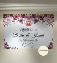 100x70cm Söz, Nişan, Kına Gecesi, Düğün İçin Kişiye Özel Branda Afiş Arka Fon