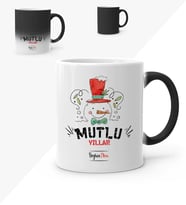 BK Gift Kişiye Özel Mutlu Yıllar Sihirli Kupa Bardak  1