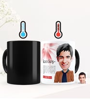 BK Gift Kişiye Özel Kardeş Karikatürlü Sihirli Kupa Bardak - 1