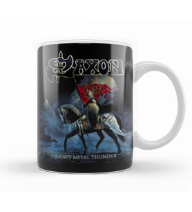 Saxon Heavy Metal Thunder Kupa Bardak Porselen