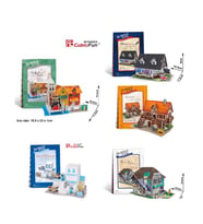 Cubic Fun Karton Maket Evleri 5 Ev Birlikte Tek Fiyata