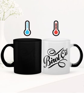 BK Gift Kişiye Özel İsimli Sihirli Cam Kupa Bardak - 5