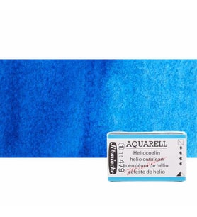 Schmincke Horadam Aquarell 1/1 Tablet 479 Helio Cerulean seri 1