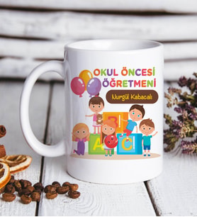 Okul Öncesi Öğretmene Hediye Kupa