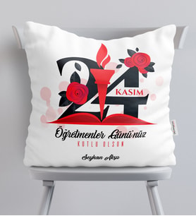 BK Gift Kişiye Özel Öğretmenler Gününüz Kutlu Olsun  Yastık  1