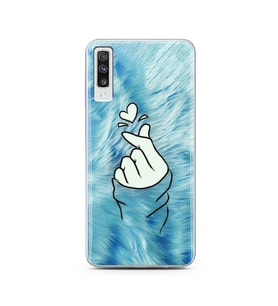 Parmak Tasarım Süper Şeffaf Silikon Telefon Kılıfı Samsung A70