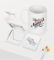 BK Gift Kişiye Özel Annelerin Annesi Beyaz Kupa Ayna Seti (Model 1)